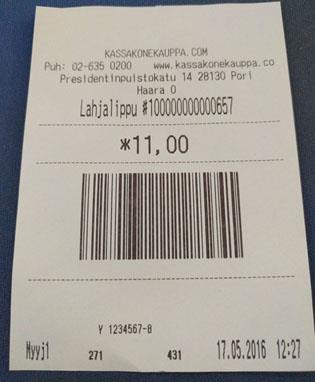kuponki lahjalippu