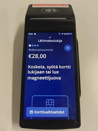 maksupäätekassa maksu