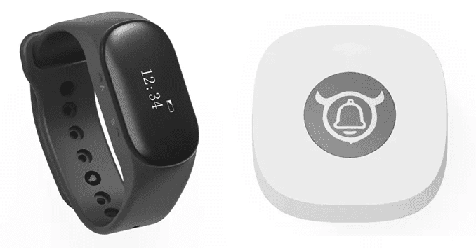 ranneke ja hälytysnappi